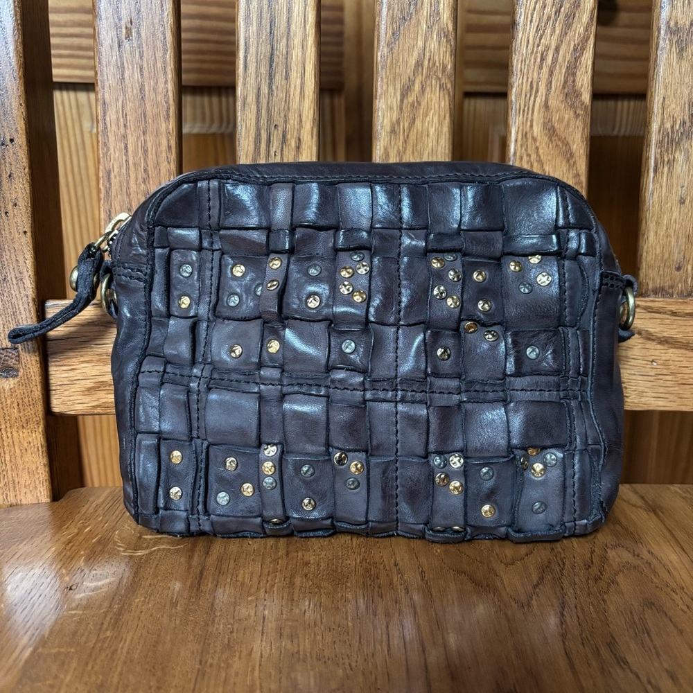 Campomaggi Edera Studded Mini Boston Bag